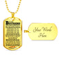 Boyfriend Pendant Necklace Customized - I Love You Forever Dog Tag Girlfriend Lu