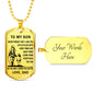 Father and Son Necklace Jewelry From Dad Birthday Gifts, Christmas Gifts Luxury