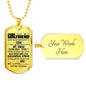 To My Girlfriend Dog Tag Necklace - Personalized Gift Idea for Girlfriend from Boyfriend so-wmen-03