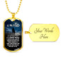 Father Daughter Necklace Dog Tag Love Dad Christmas Gift Idea Luxury Dog Tag Sil