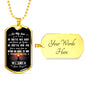 Father Son Gifts Love Dad Birthday Gifts, Christmas Gifts Luxury Dog Tag Gold &