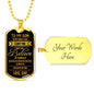 Father and Son Necklace Dog Tag From Father Birthday Gifts, Christmas Gifts Lux