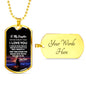 Father Daughter Heart Necklace From Papa Christmas Gift Idea Luxury Dog Tag Silv