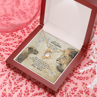 Thumbnail for Lion from Dad to My Daughter Never Forget That I Love You Forever Love Heart Pendant Necklace, Gift for Daughter from Dad, Meaningful Gifts, Thoughtful Gifts for Daughter