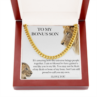 Thumbnail for Bonus Son Gift From Bonus Mom/ Bonus Dad, Birthday Gift For Bonus Son Stepson Christmas Gift Graduation Gift Bonus Son Card