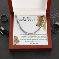 Thumbnail for Bonus Son Gift From Bonus Mom/ Bonus Dad, Birthday Gift For Bonus Son Stepson Christmas Gift Graduation Gift Bonus Son Card