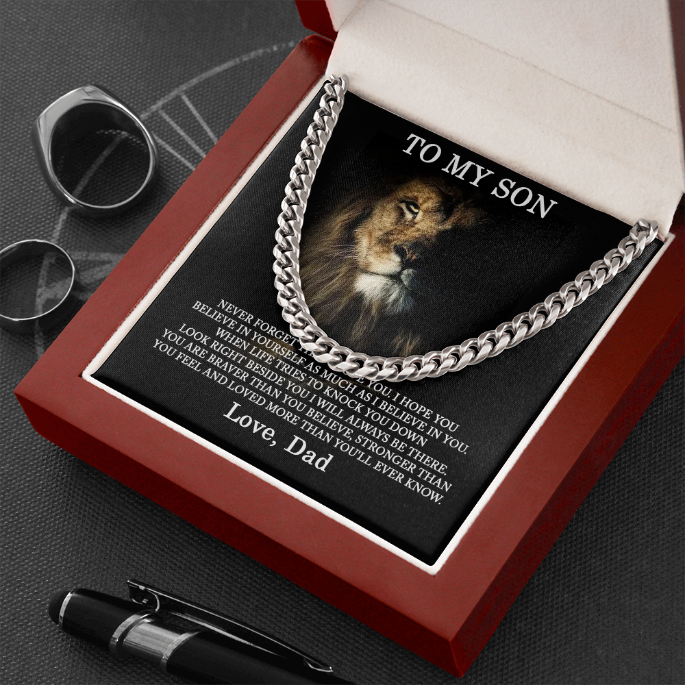 to my son necklace from dad, you have given me so many reasons to be proud of the man you have become cuban link chain necklace