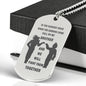 Engraved Dog Tag Stainless To My Brother Necklace For Men -Dragon Ball Z- Goku Vegeta Necklace Pendant - Gift Ideas for Brother, Luxury Military Necklace 24"