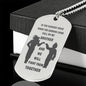 Engraved Dog Tag Stainless To My Brother Necklace For Men -Dragon Ball Z- Goku Vegeta Necklace Pendant - Gift Ideas for Brother, Luxury Military Necklace 24"