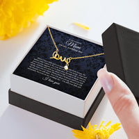 Thumbnail for KORAFINA Personalized Love Necklace, to Mom On My Wedding Day, Mother of The Bride Gift from Daughter, Mother of The Bride Necklace from Bride, Mom of Bride On Christmas, Birthday