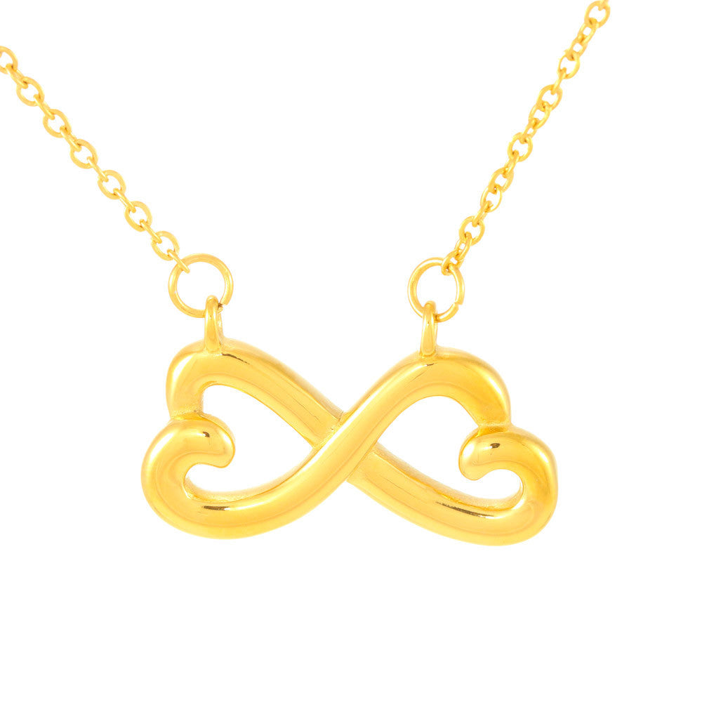 iWow Infinity Heart Necklace - to My Future Wife - Wheat Makes Beer Forever Love Pendant White Gold Plated Women Gift for Mother's Day, On Christmas, Birthday & Valentine's Day