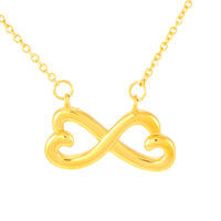 Thumbnail for iWow Infinity Heart Necklace - to My Future Wife - Wheat Makes Beer Forever Love Pendant White Gold Plated Women Gift for Mother's Day, On Christmas, Birthday & Valentine's Day