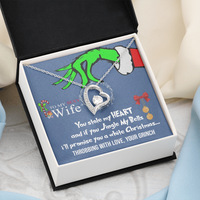 Thumbnail for to My Sexy Wife Necklace, Funny Grinch Stole My Heart Christmas Card, Love Necklace Gifts, Christmas Necklace for Wife