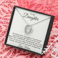 Thumbnail for iWow Meaningful Quote Daughter Gift from Mom - Beautiful Chapters - Forever Love Necklace, Daughter Necklace, Gifts to Daughter, Necklace from Mom, Daughter Gift Standard Box
