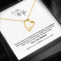 Thumbnail for KINDPAW Birthday Gift from Husband to Wife - I Found My Missing Piece. You com Complete me, and Make me a Better Person Gift Necklace from Husband to Wife
