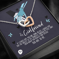 Thumbnail for to my girlfriend Interlocked Heart Necklace Romantic Gifts For Girlfriend, Best Simple Gifts For Girlfriend, Jewelry For Girlfriend, Creative Birthday Gifts, Girlfriend Hearts Necklace, Gifts for her