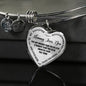 Mother Daughter Heart Necklace, Bangle- Christmas, Birthday Gift Ideas for Girls