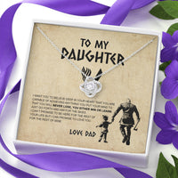 Thumbnail for To my Daughter, Gift for Daughter from Dad, Daughter Necklace, Viking Style Love Knot Necklace