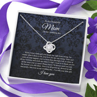 Thumbnail for Love Knot Necklace, To Mom On My Wedding Day, Mother Of The Bride Gift From Daughter, Mother Of The Bride Necklace From Bride, Mom Of Bride