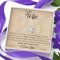Thumbnail for iWow Meaningful Quote 25th Wife The Best is Yet to Come Necklace On Christmas, Birthday