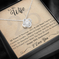 Thumbnail for iWow Meaningful Quote 25th Wife The Best is Yet to Come Necklace On Christmas, Birthday