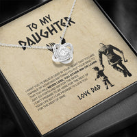 Thumbnail for To my Daughter, Gift for Daughter from Dad, Daughter Necklace, Viking Style Love Knot Necklace
