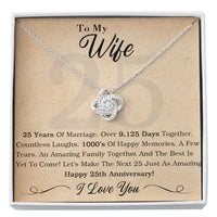 Thumbnail for iWow Meaningful Quote 25th Wife The Best is Yet to Come Necklace On Christmas, Birthday