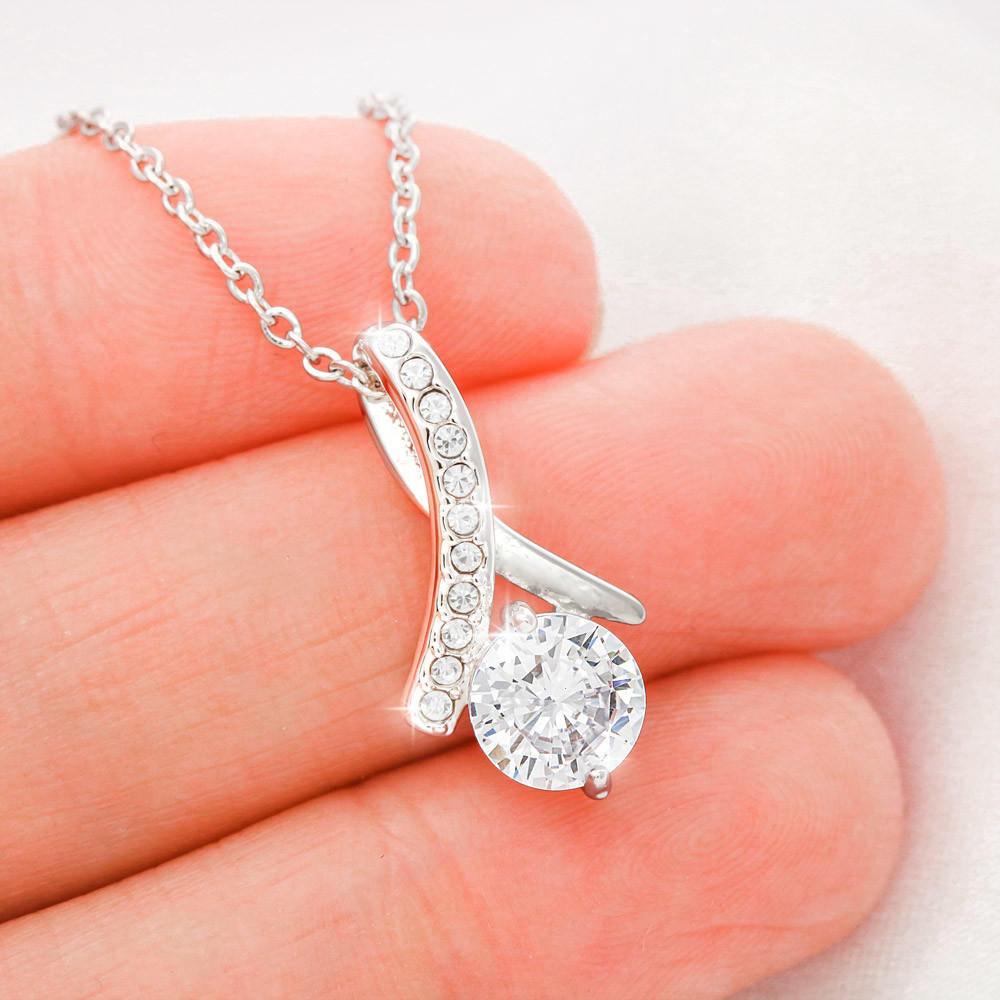 On Cloud Nine Gifts To My Future Wife Loved More Than You Know Alluring Beauty Necklace with Message Card and Gift Box Included. Gift for Girlfriend or Fiance.