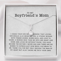 Thumbnail for KORAFINA Customized Boyfriend's Mom Gift, to My Boyfriends Mom Necklace, for My Boyfriend's Mom on Mother's Day, Birthday Gift for Boyfriends Mom On Christmas, Anniversary