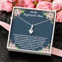 Thumbnail for to my boyfriend's mom necklace, thank you for raising such a wonderful son alluring beauty necklace