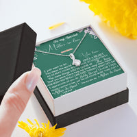 Thumbnail for iWow Inspirational Alluring Beauty Necklace - to My Mother in Law, You Mean The World Necklace - Birthday Gift for Mother in Law with Box Message Card On Birthday, Christmas