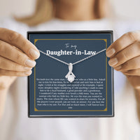 Thumbnail for Atiara Gifts Gift for Daughter in Law, Welcoming Daughter in Law Into, Gift for Bride from Mother in Law Necklace, Daughter in Law Jewelry, White Gold Necklace for Daughter-in-Law