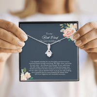 Thumbnail for Best Friend Gift to Bride, Bride Gift From Maid of Honor, Best Friend Gift on Her Wedding Day, Best Friend to Bride Necklace Mt4lj-979