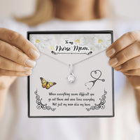 Thumbnail for KORAFINA Inspirational Mom Necklace - Necklace for Mom - Gift Necklace with Message Card to My Nurse Mom - When Everything Seems The Inner Beauty Necklace On Christmas, Birthday