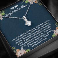 Thumbnail for to my boyfriend's mom necklace, thank you for raising such a wonderful son alluring beauty necklace