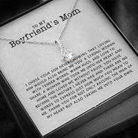 Thumbnail for KORAFINA Customized Boyfriend's Mom Gift, to My Boyfriends Mom Necklace, for My Boyfriend's Mom on Mother's Day, Birthday Gift for Boyfriends Mom On Christmas, Anniversary