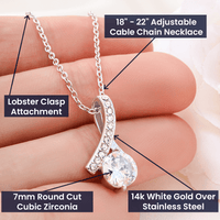 Thumbnail for to my boyfriend's mom necklace, thank you for raising the man of my dreams alluring beauty necklace gift