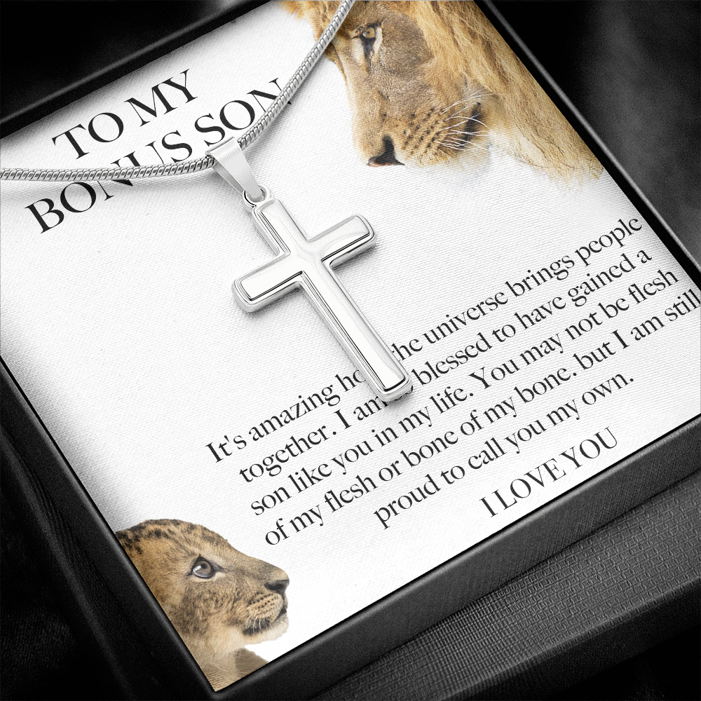 Bonus Son Gift From Bonus Mom/ Bonus Dad, Birthday Gift For Bonus Son Stepson Christmas Gift