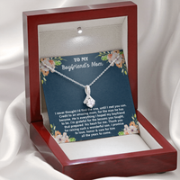 Thumbnail for to my boyfriend's mom necklace, thank you for raising such a wonderful son alluring beauty necklace