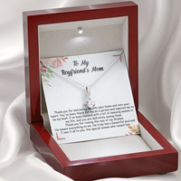 Thumbnail for to my boyfriend's mom necklace, thank you for raising the man of my dreams alluring beauty necklace gift