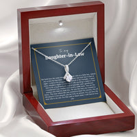 Thumbnail for Atiara Gifts Gift for Daughter in Law, Welcoming Daughter in Law Into, Gift for Bride from Mother in Law Necklace, Daughter in Law Jewelry, White Gold Necklace for Daughter-in-Law