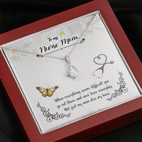 Thumbnail for KORAFINA Inspirational Mom Necklace - Necklace for Mom - Gift Necklace with Message Card to My Nurse Mom - When Everything Seems The Inner Beauty Necklace On Christmas, Birthday