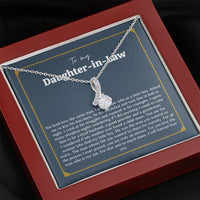 Thumbnail for Atiara Gifts Gift for Daughter in Law, Welcoming Daughter in Law Into, Gift for Bride from Mother in Law Necklace, Daughter in Law Jewelry, White Gold Necklace for Daughter-in-Law