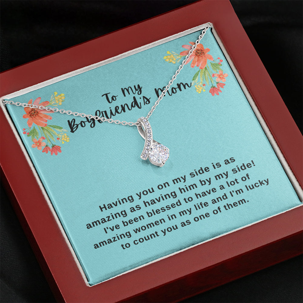 Gift to My Boyfriend's Mom Necklace with Gift Box 128