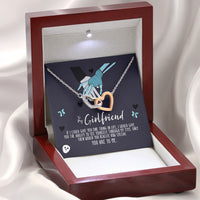 Thumbnail for to my girlfriend Interlocked Heart Necklace Romantic Gifts For Girlfriend, Best Simple Gifts For Girlfriend, Jewelry For Girlfriend, Creative Birthday Gifts, Girlfriend Hearts Necklace, Gifts for her