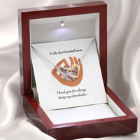 Thumbnail for Inspirational Mom Necklace - Necklace for Mom - Gift Necklace with Message Card to Baseball Mom Interlocking Hearts Necklace On Birthday, Christmas St
