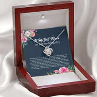 Thumbnail for Friend to Bride Necklace Gift with Message Card, on Her Wedding Day, Friend of The Bride Necklace, Wedding Gift for Bride, Bride Jewelry Gift