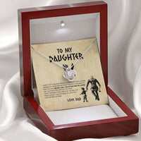 Thumbnail for To my Daughter, Gift for Daughter from Dad, Daughter Necklace, Viking Style Love Knot Necklace