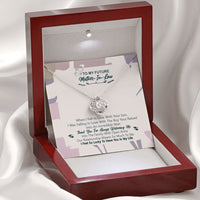 Thumbnail for iWow Inspirational to My Future Mother in Law, Thank You for Welcoming Me Love Knot Necklace, Mother Daughter Gift Mother's Day On Birthday, Christmas