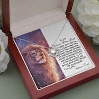 Thumbnail for to my bonus daughter, step daughter gifts love knot necklace